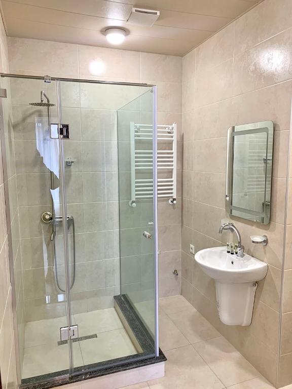 Koupelna v ubytování Phazisi Hotel