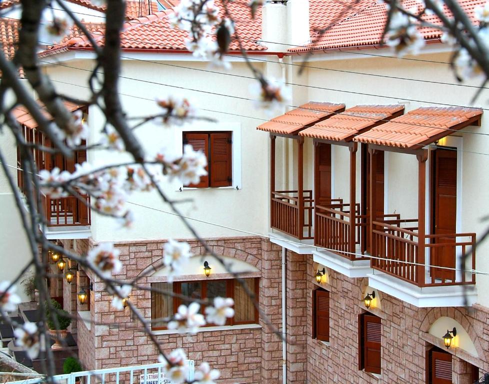 Balkón nebo terasa v ubytování Hotel Apollonia Delphi