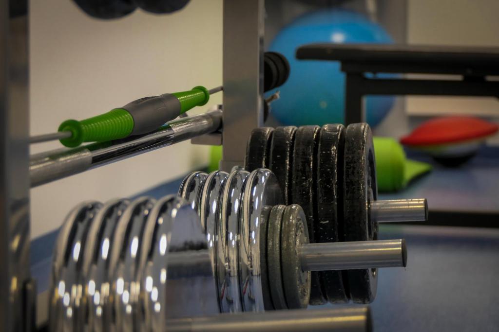 Fitness centrum a/nebo fitness zařízení v ubytování Sporthotel TREFF PUNKT