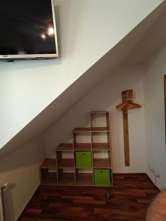 Televízia a/alebo spoločenská miestnosť v ubytovaní Ferienwohnung Stockenhuber