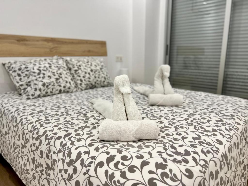 Postel nebo postele na pokoji v ubytování Apartamento Sunrise Chapaprieta