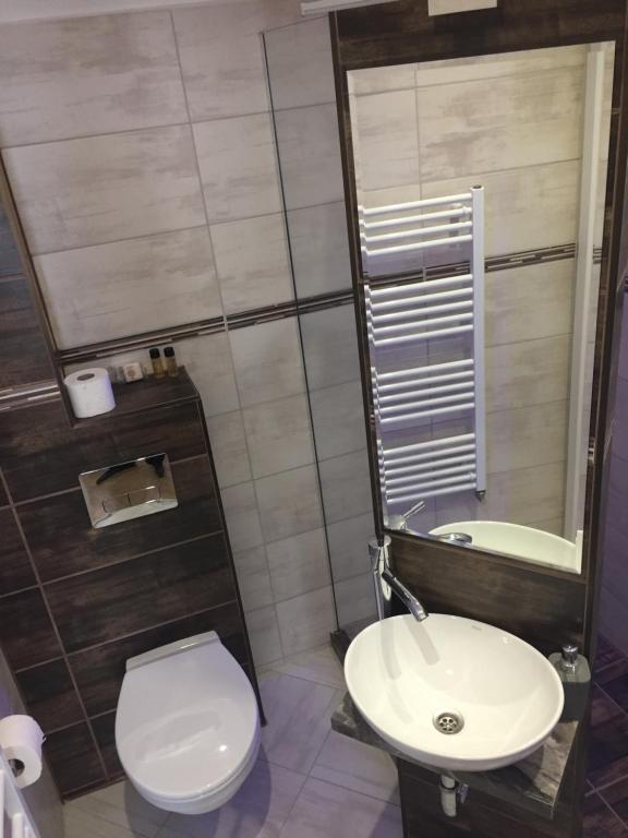 Kúpeľňa v ubytovaní Vulkán Wellness Panzió