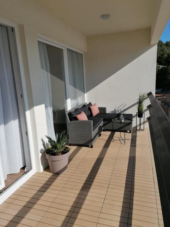 Balkón nebo terasa v ubytování Apartman Bella 1