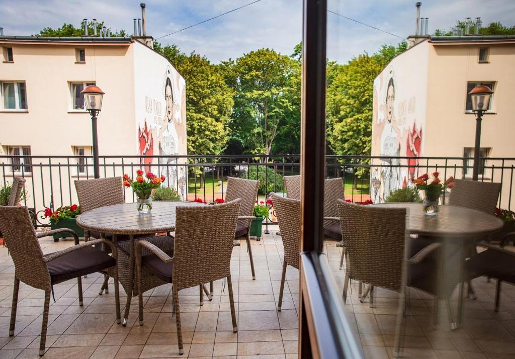 Balkón alebo terasa v ubytovaní Hotel Hubertus Rzeszów