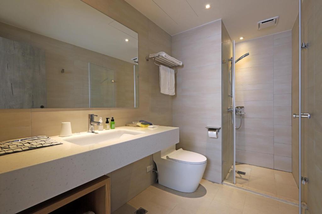 Koupelna v ubytování Dahu Park Hotel