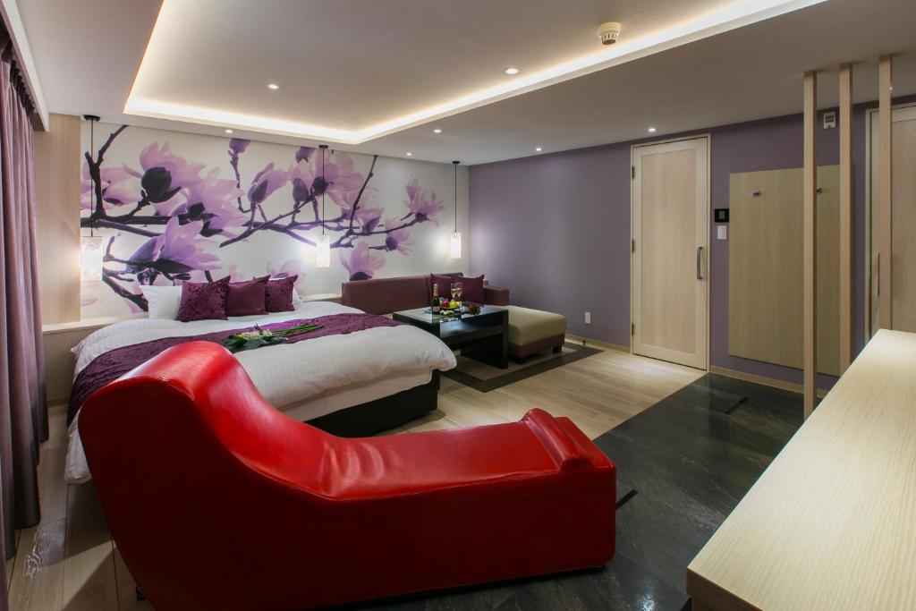 Posezení v ubytování HOTEL 粋