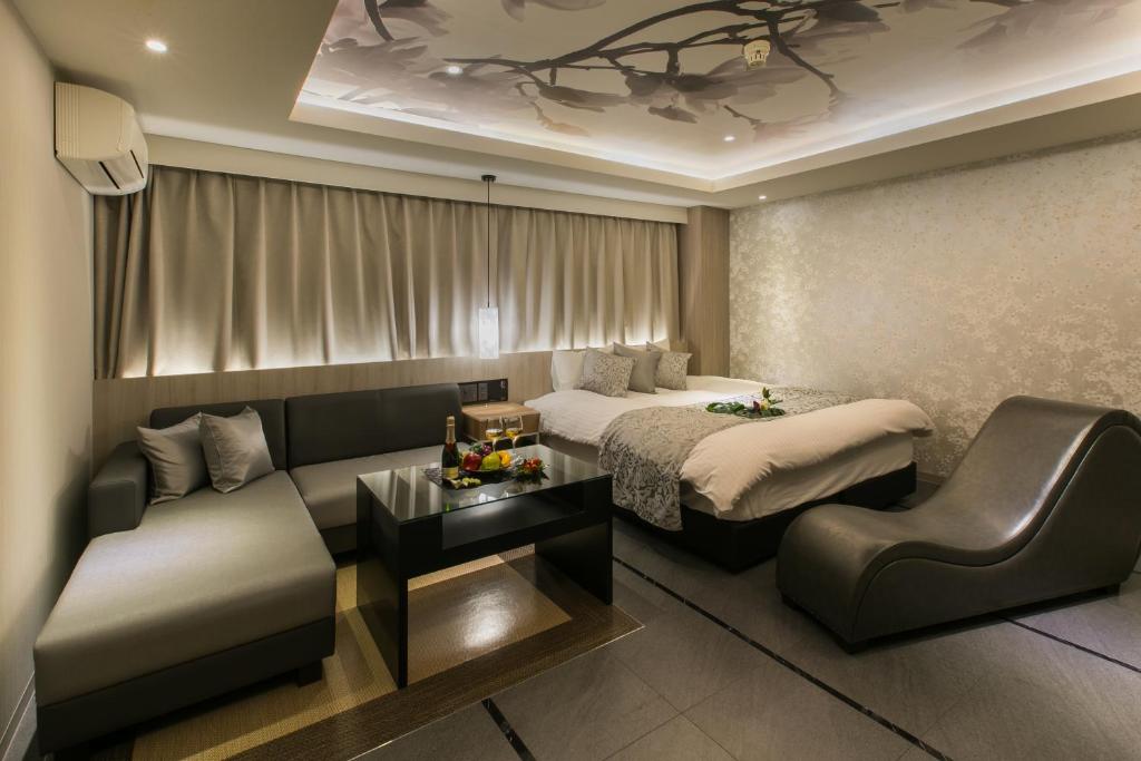 Posezení v ubytování HOTEL 粋
