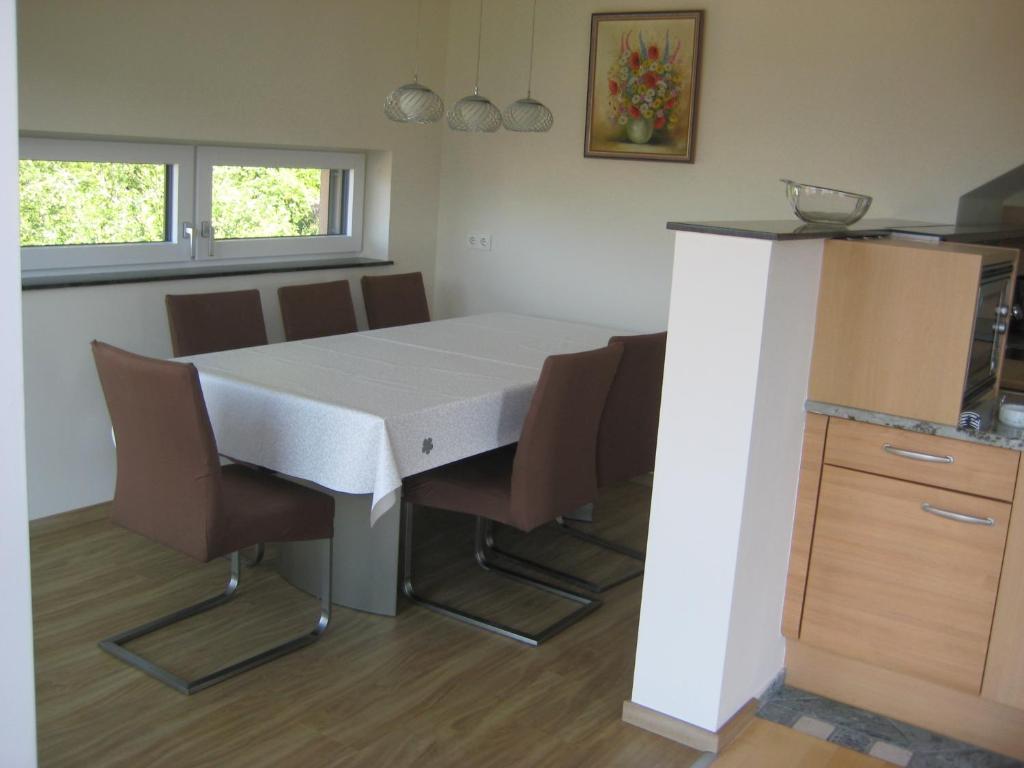 Eldhús eða eldhúskrókur á Villa Burgblick