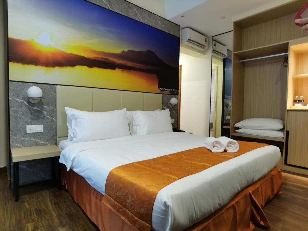 Postel nebo postele na pokoji v ubytování Hotel 17
