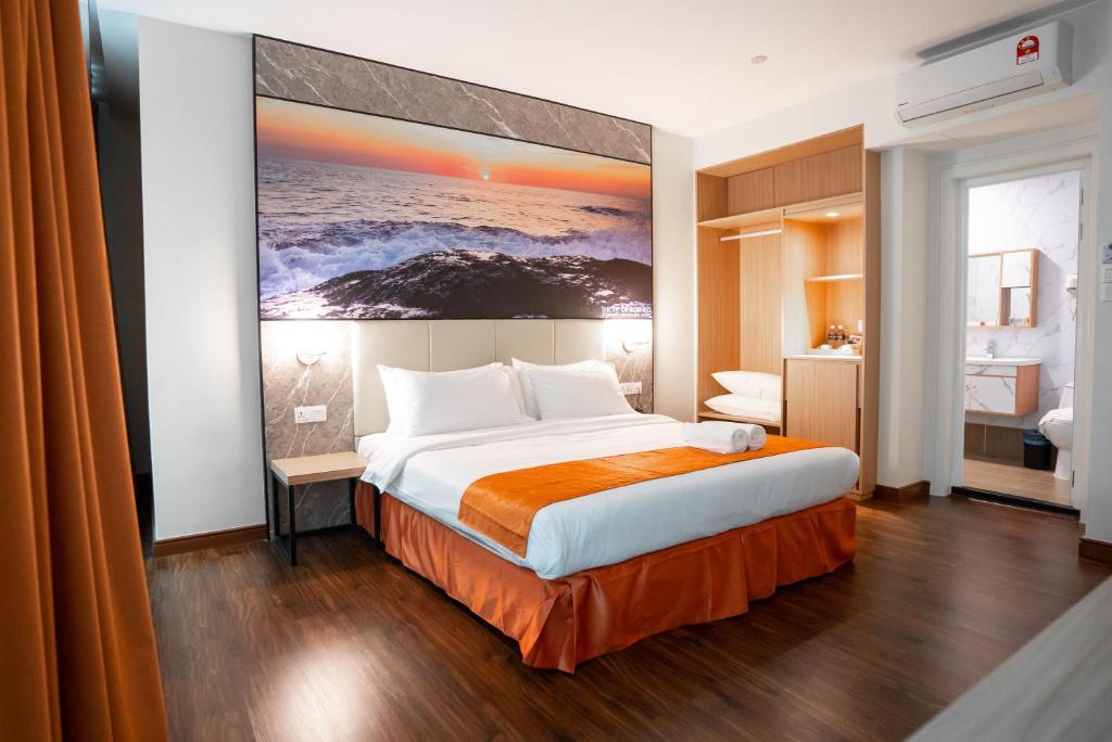 Postel nebo postele na pokoji v ubytování Hotel 17