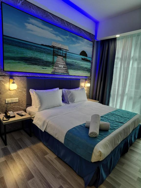 Postel nebo postele na pokoji v ubytování Hotel 17