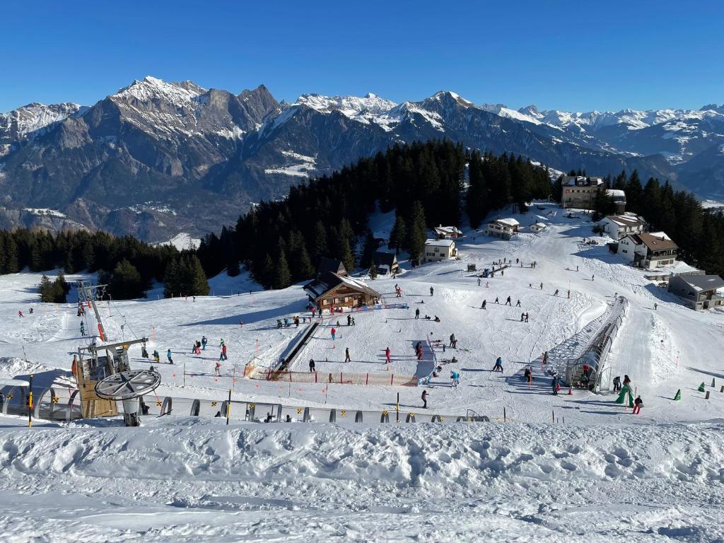 Studio Neptun (im Zentrum von Bad Ragaz) durante l'inverno