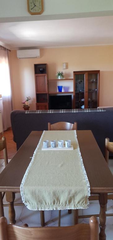 Kuchyň nebo kuchyňský kout v ubytování Apartman M&M Žminj