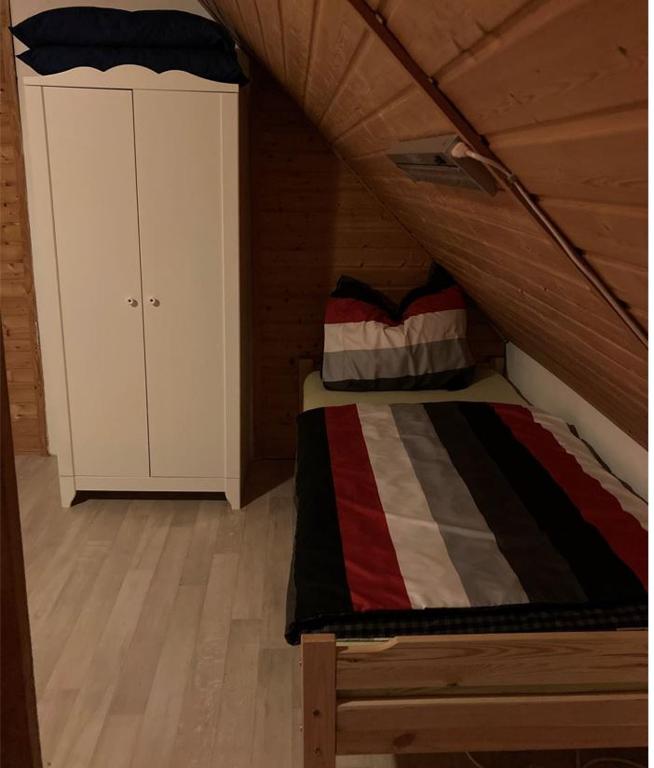 Postel nebo postele na pokoji v ubytování Chata Rožany