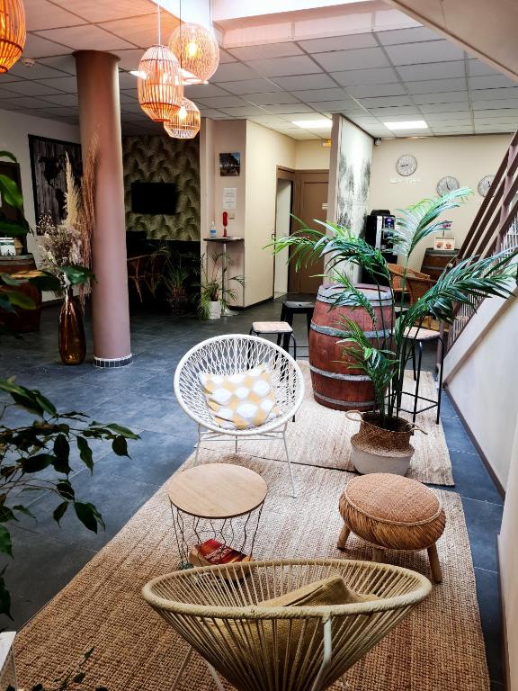 Posezení v ubytování Auberge de jeunesse HI Bordeaux-Blanquefort - Ex Otellia