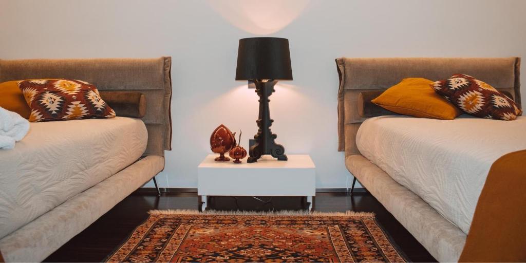 A seating area at Viale dei Lecci - Luxury rooms