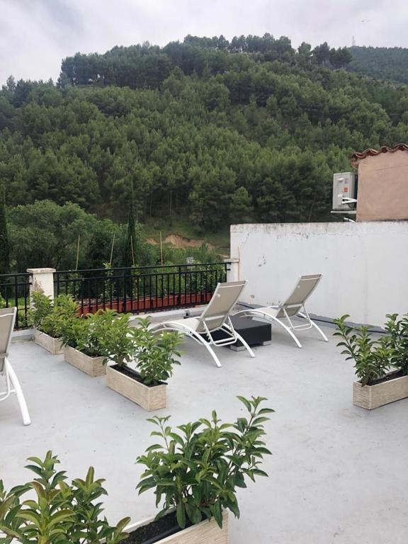 Nespecifikovaný výhled na hory nebo výhled na hory při pohledu z apartmánu