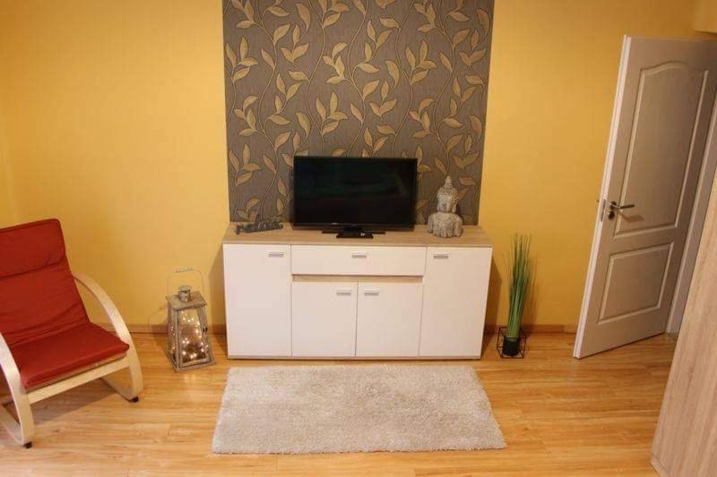 TV a/nebo společenská místnost v ubytování Relax Wellness Apartman