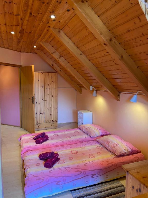 Posteľ alebo postele v izbe v ubytovaní Holiday home Tihovo