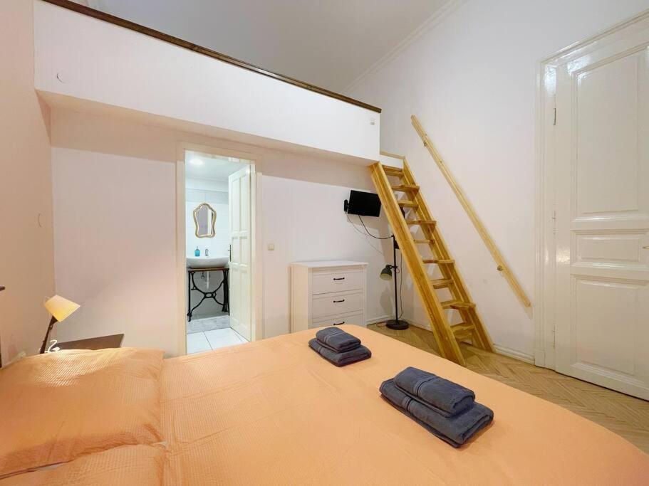 Posteľ alebo postele v izbe v ubytovaní A10 Budapest Center Aparthotel