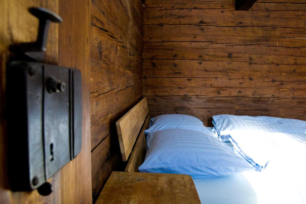 Postel nebo postele na pokoji v ubytování Ruphäusl