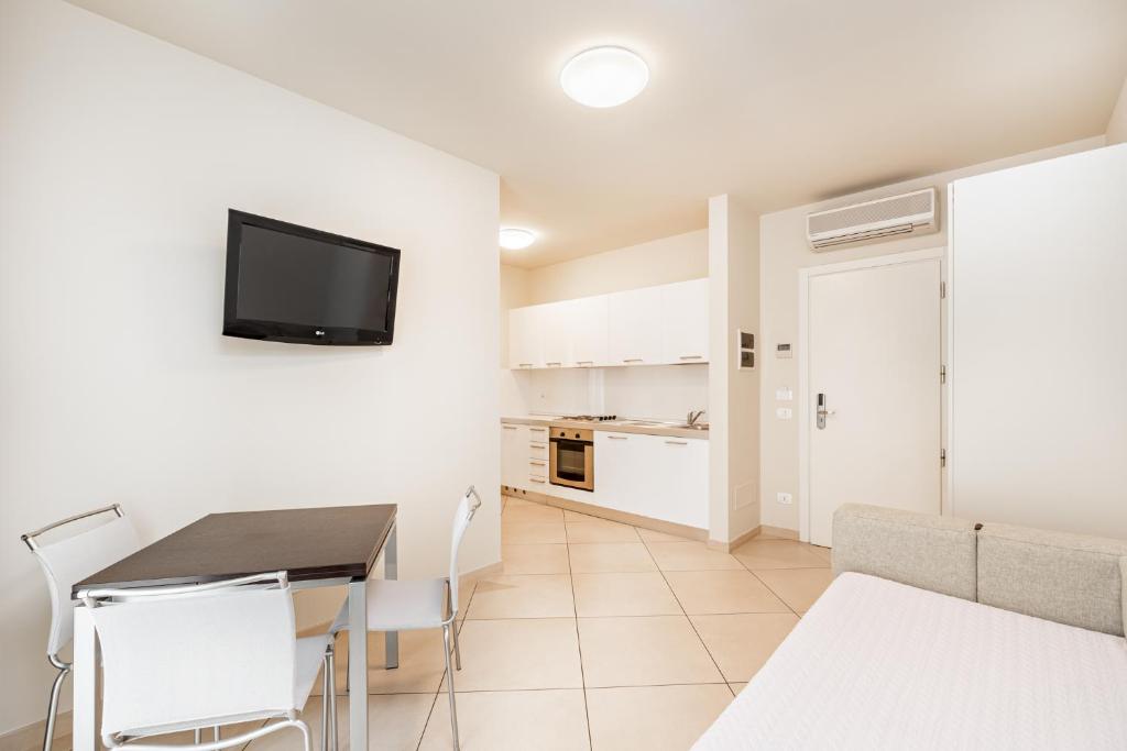 Kuchyň nebo kuchyňský kout v ubytování Hotel & Residence Exclusive