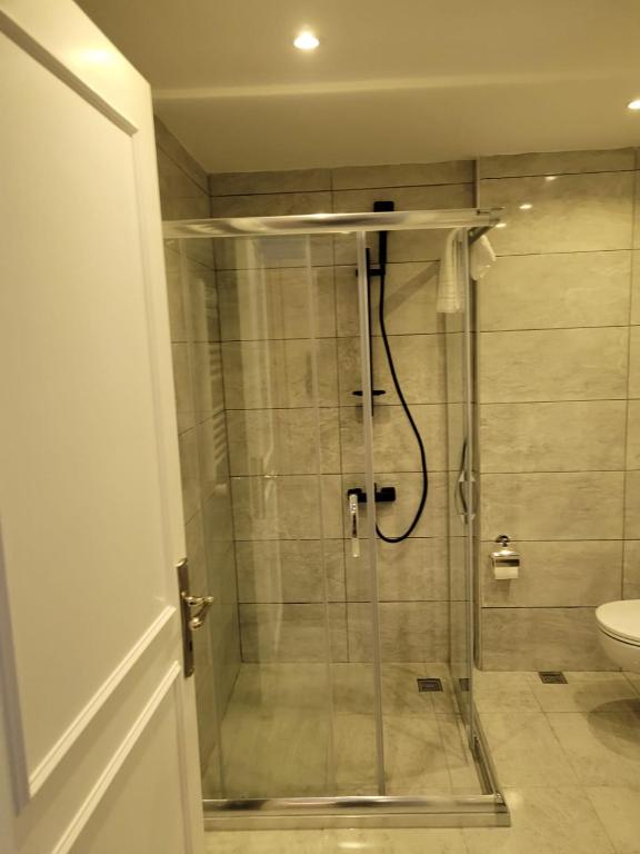 Koupelna v ubytování Mr BEYAZ HOTEL