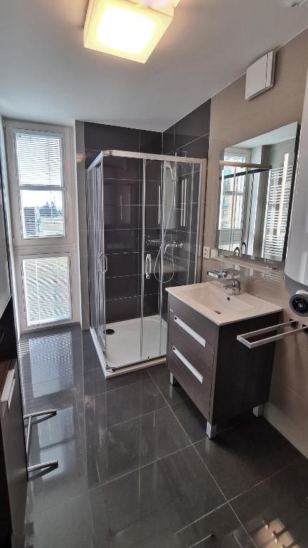 Koupelna v ubytování Horní Mísečky - apartmán M20