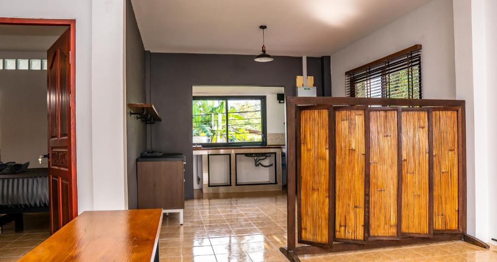 Kuchyň nebo kuchyňský kout v ubytování Aqua Suites