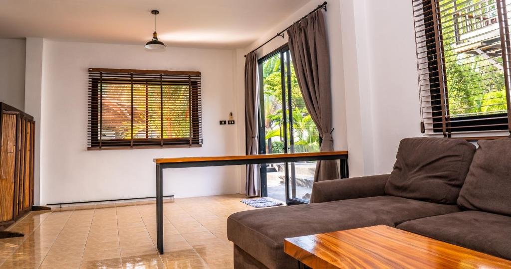 Posezení v ubytování Aqua Suites