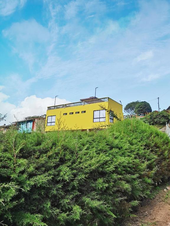 Zahrada ubytování Hermosa casa de campo en GUATAPÉ