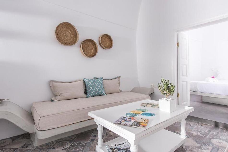 Posezení v ubytování Angels Villa Santorini