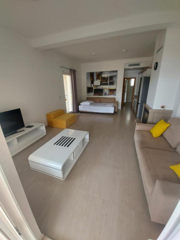 TV a/nebo společenská místnost v ubytování Apartmani Barka
