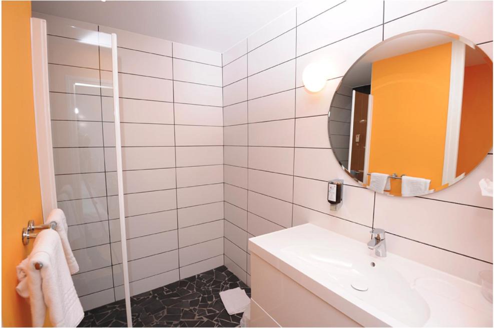 Koupelna v ubytování Hôtel Vulcain