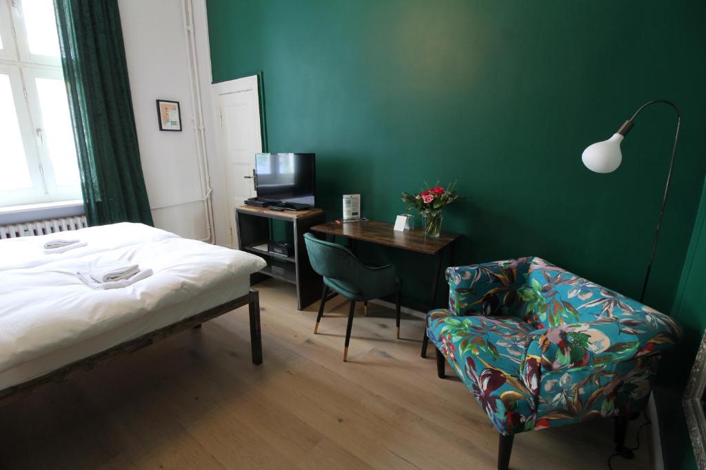Postel nebo postele na pokoji v ubytování ArtHotel Connection