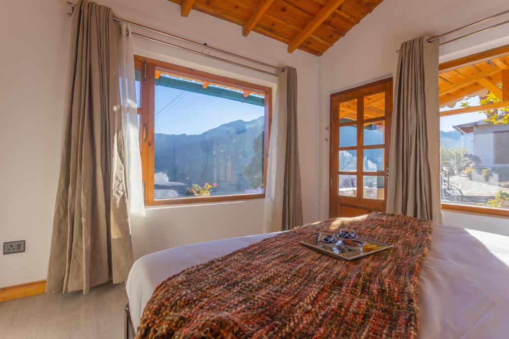Nespecifikovaný výhled na hory nebo výhled na hory při pohledu z bed and breakfast