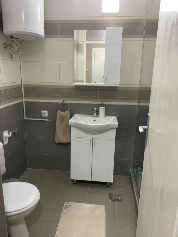 Koupelna v ubytování Apartman Djuric Paracin