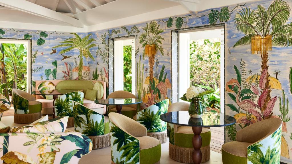 Restaurace v ubytování Tropical Hotel St Barth