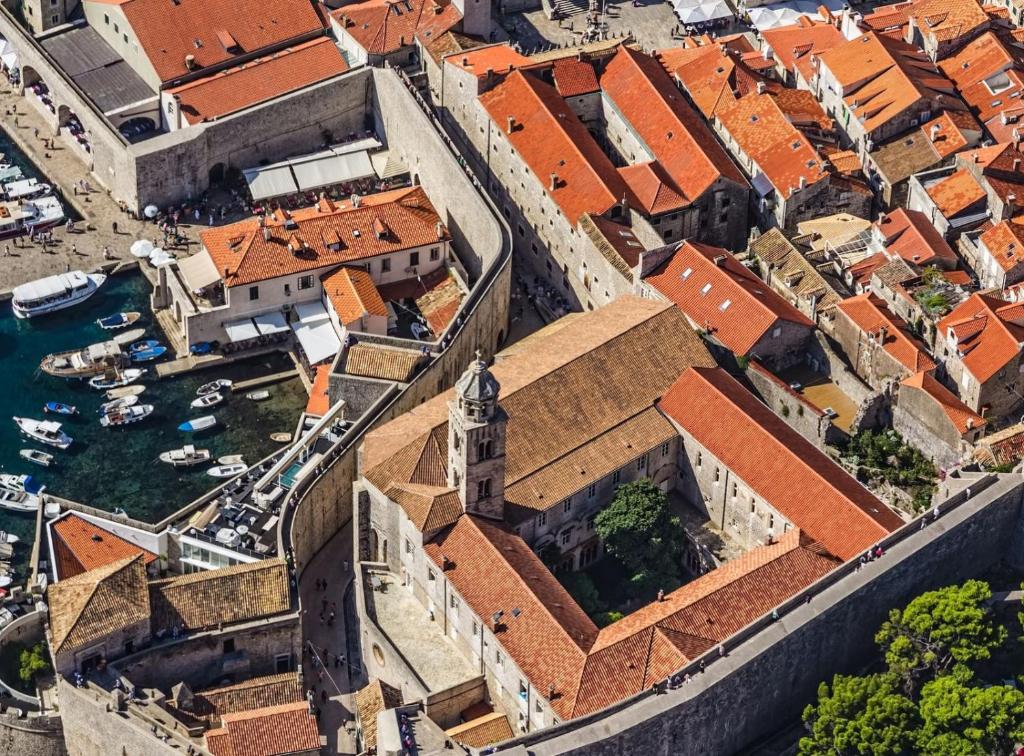 Pohľad z vtáčej perspektívy na ubytovanie Room in Dubrovnik with air conditioning, WiFi washing machine 4246-3