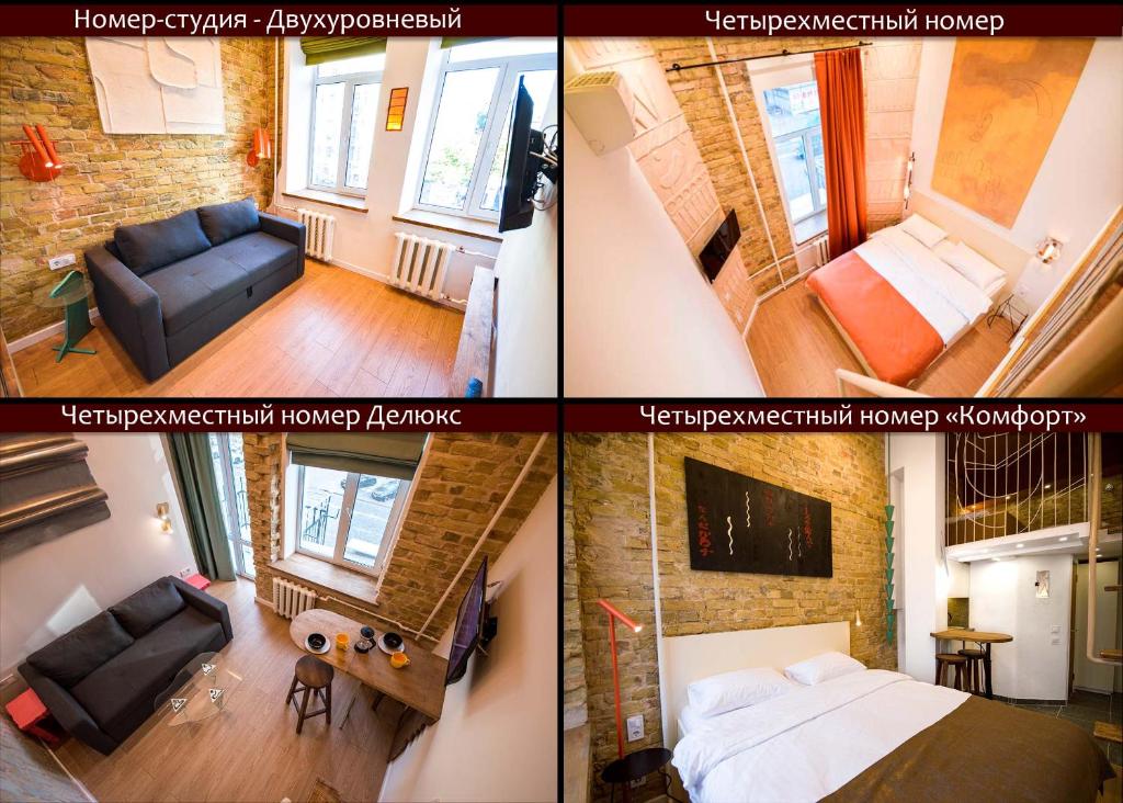 Postel nebo postele na pokoji v ubytování Kyiv Whisky Box Apartments