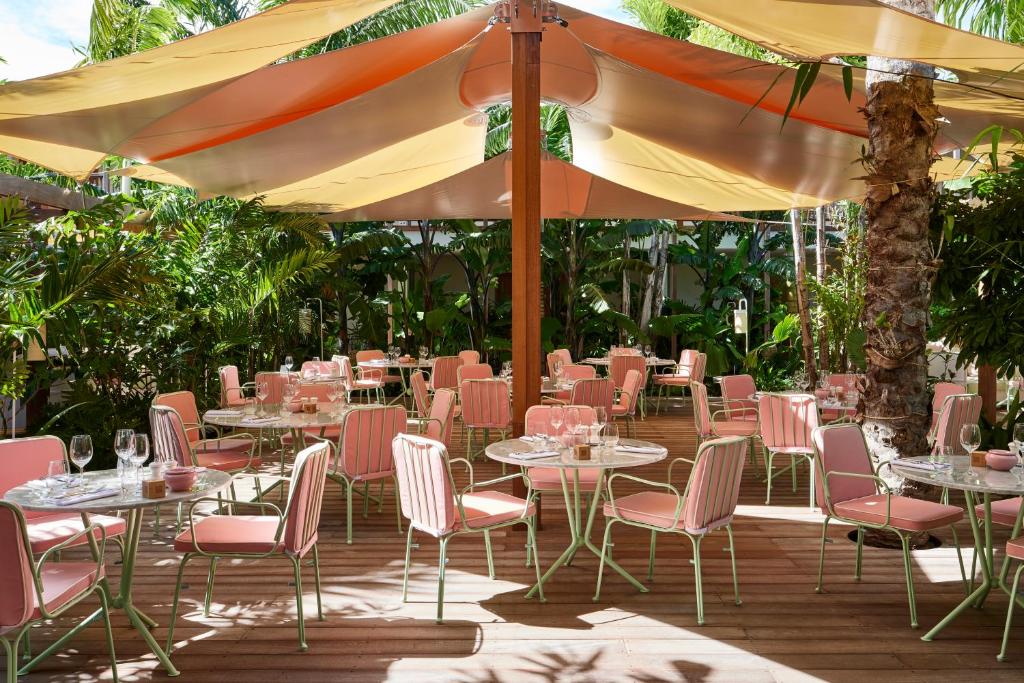 Restaurace v ubytování Tropical Hotel St Barth