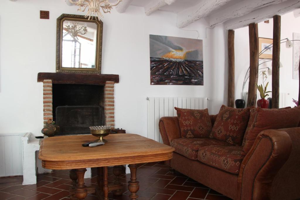 Posezení v ubytování Casa de Familia Cortijo La Cubertilla
