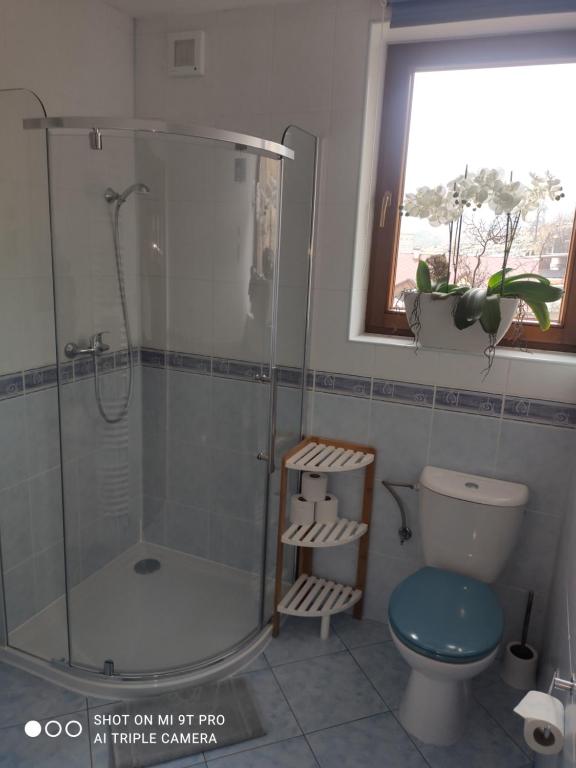Koupelna v ubytování Margus Apartmány