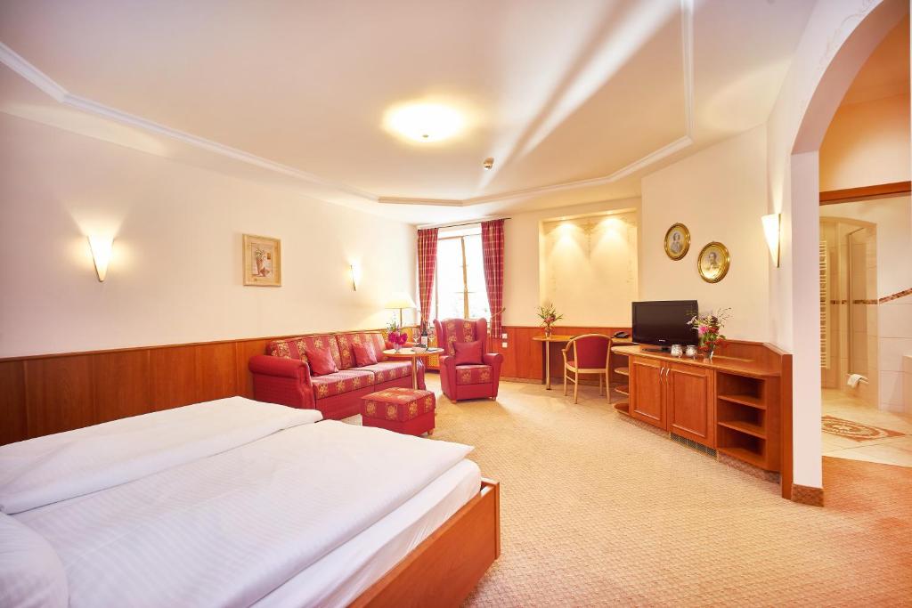 TV a/nebo společenská místnost v ubytování Hotel Klosterhotel Ludwig der Bayer