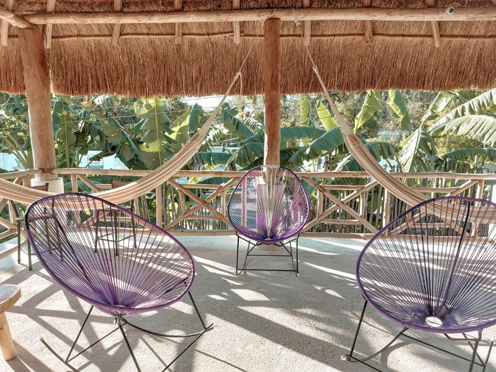 Balkón nebo terasa v ubytování Hotel Xa´an Bacalar