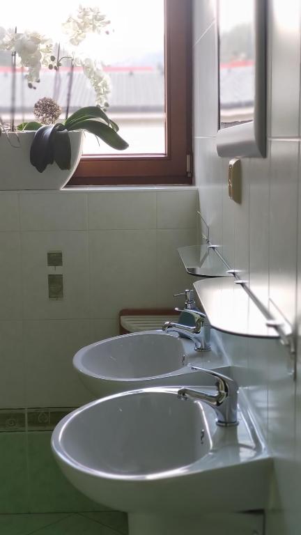 Koupelna v ubytování Margus Apartmány