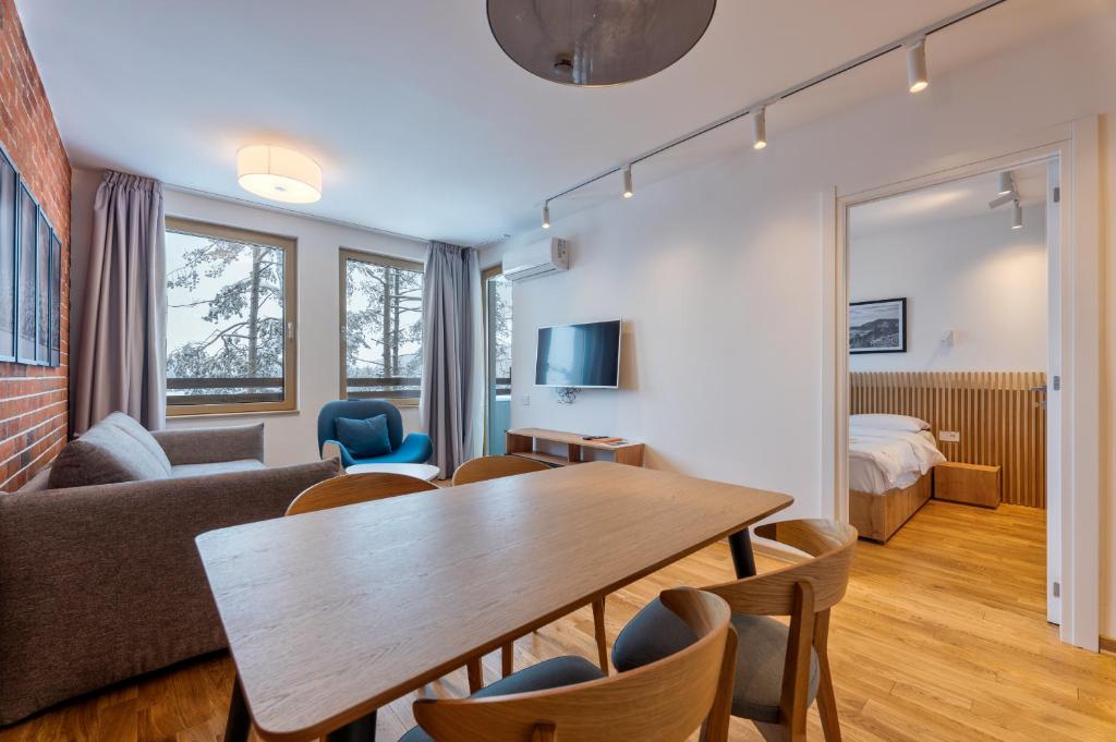 TV a/nebo společenská místnost v ubytování Konak Apartmani & SPA