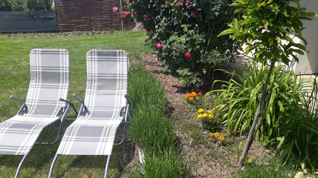 Vonkajšia záhrada v ubytovaní Kitti Vendégház