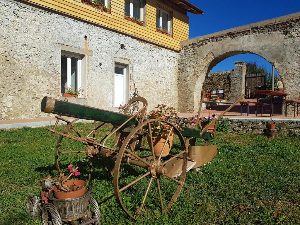 Zahrada ubytování Penzion Tvrz Dub u Tábora