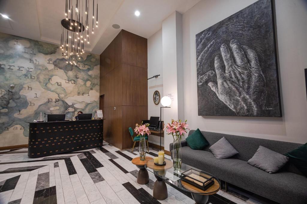 Posezení v ubytování Becquer Hotel Guadalajara